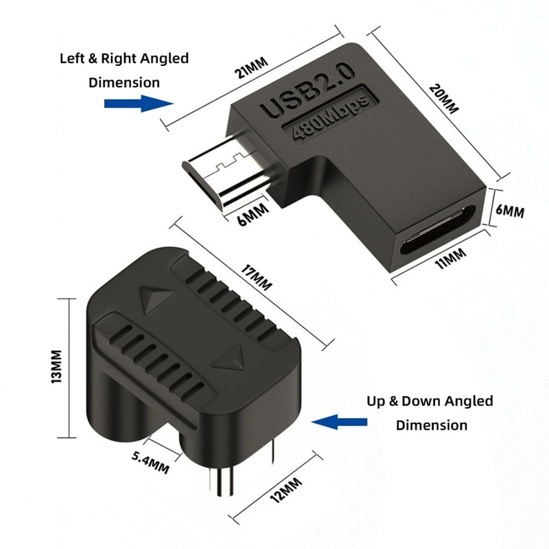 chenyang 4 Pack Micro USB 2.0 Connector Micro USB Male