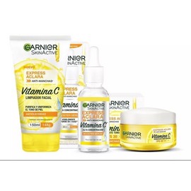 Kit Garnier Express Aclara Serum +crema +gel Con Vitamina C Tipo de piel Normal