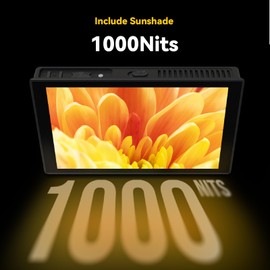 Portkeys HD7T 7-inch Ultra-Bright 4K30p HDMI Input Touchscreen Monitor – 1000nits IPS HD Matte Screen, 3D LUT Support, HDMI 4K30p Input, Lightweight Design, Professional Video Assist Tools