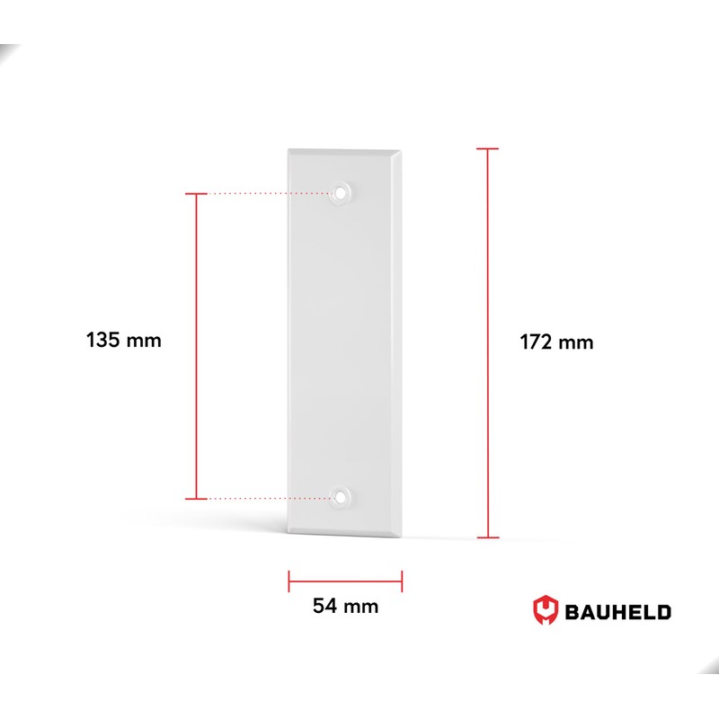 BAUHELD® Shutter Belt Cover Metal Closed – 135 mm Hole