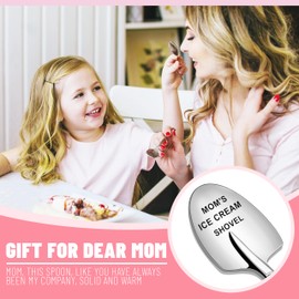 Gifts for Mom - Mom's Ice Cream Shovel, Stocking Stuffers for Mother, Stainless Steel Ice Cream Shovel for Christmas, Mothers Day, Birthday from Daughter Son