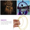 NUOBESTY 12Pcs 6 Inch Dream Catcher Rings Gold Metal Craft