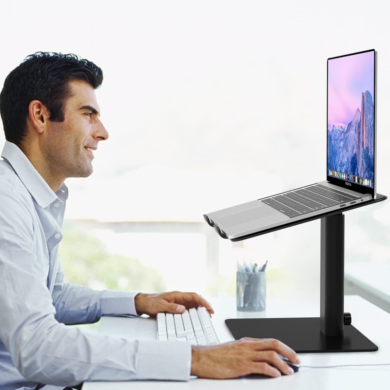 BESIGN LSX6 Computer Holder Stand, Ergonomic Adjustable Notebook Riser for