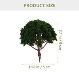 DOITOOL Model Trees Rainforest Diorama Supplies 20Pcs Scale Trees Miniature Craft Mini Trees for Crafts Miniature Tree Diorama Models Model Model Trees Model Train Scenery