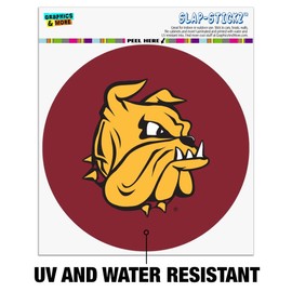 University of Minnesota Duluth Bulldogs Logo Automotive Car Window Locker Circle Bumper Sticker