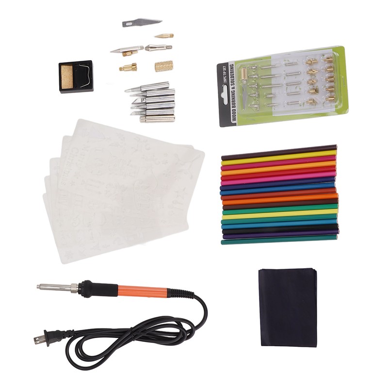 83 PCS Soldering Iron Set 60W Rapid Heating Adjustable Temperature