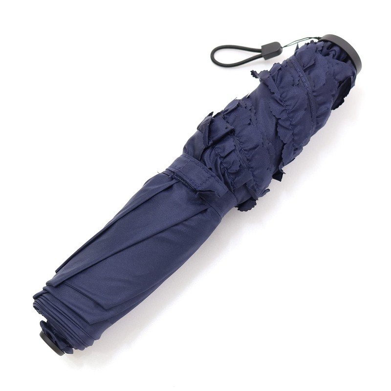 Nifty Colors 1540NV Folding Umbrella, Ruffled Carbon Lightweight Mini 55