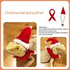 2Pcs Lizard Christmas Hat Scarf Set and a Adjustable Lizard