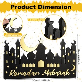 Ramadan Mubarak Islamic Home Decor Ramadan Decor Table Centerpiece Ramadan Decoration Eid Ramadan Mubarak Decor Islamic Home Art Muslim Gift Ramadan Kareem Ramadan Mubarak for Ramadan Table Decor