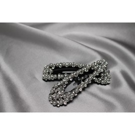 Seleny Rhinestone & Pearl Snap Hair Clips (2 Pieces) (Arrow)