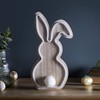 Lights4fun Lights4fun LED Neon Osterhase aus Holz warmwei? 30cm batteriebetrieben