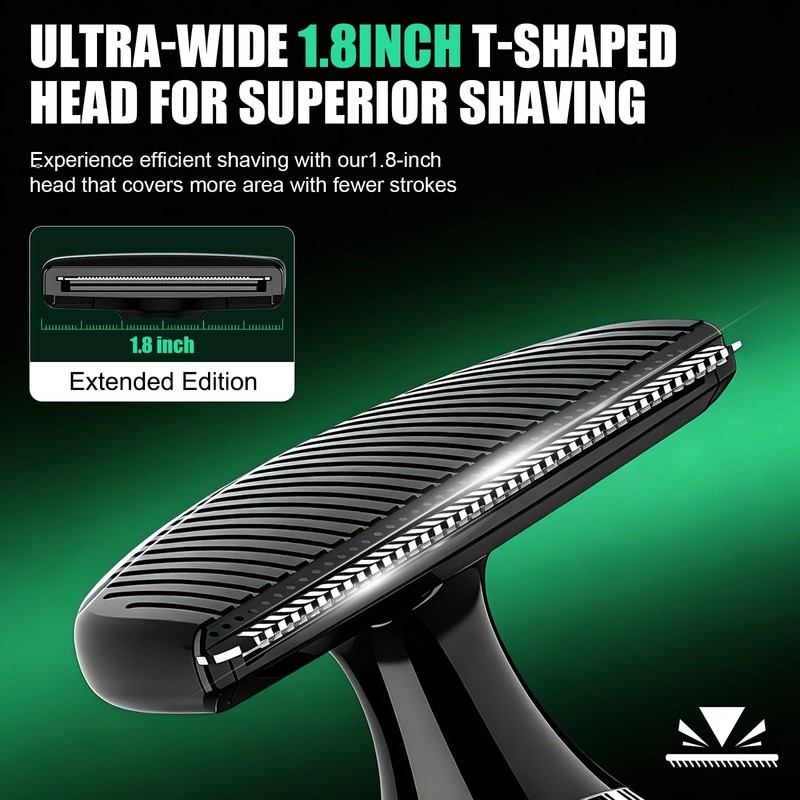 Back Shaver for Men, LED Display 5 in 1 Body