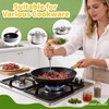 304 Stainless Steel Meat Chopper Meat Masher, 6 Curved Blades