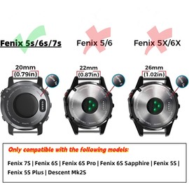 Premium 20mm Nylon Watch Band for Garmin Fenix 7S/6S/5S - Quick Fit Alpine Loop for Active Lifestyle EKINGEEK