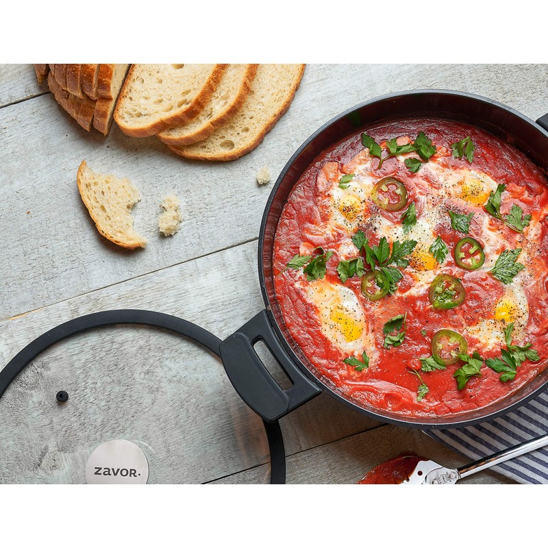 ZAVOR Noir 6 Qt Sauté Pan - Premium Cast Aluminum