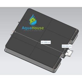 AquaHouse Activated Carbon Filter Compatible for Bosch DHZ5326 DHZ5325 DHZ5365, Neff Z5101X1 Z5101X5 Z5105X5, Siemens LZ53251 LZ53250 LZ53650, Cooker Hood, Charcoal Filter