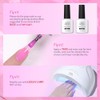 Born Pretty UV Nagellack Jelly Neon Pink Gel Nagellack Milky