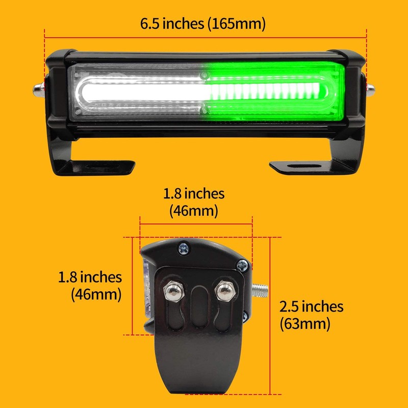 Emergency Strobe Lights for Vehicle, 4 in 1 LED 32W