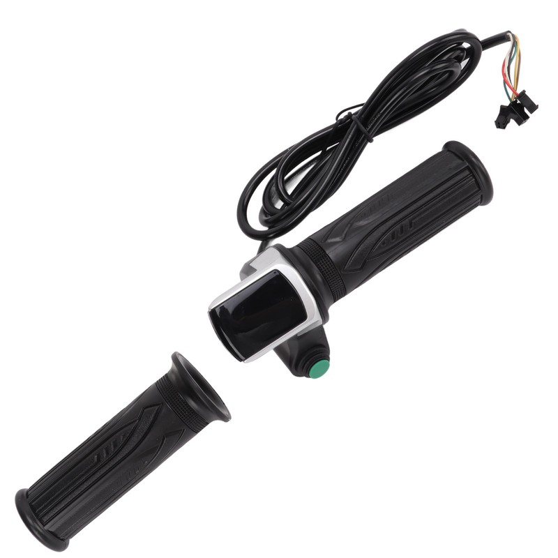 1 Pair Handlebar Throttle Grip Universal LED Display Wire Twist