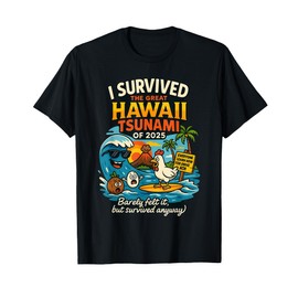 I Survived The Great Hawaii Tsunami of 2025 Cool Costume T-Shirt