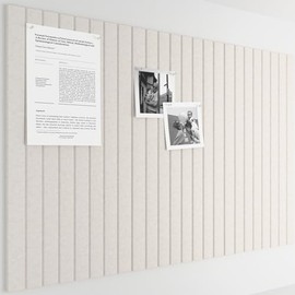 Fluxynara Large Felt Bulletin Board 48" x 36" Cork Board Alternative-6 Pack with 40 Safe Removable Adhesive Tabs, Cork Boards for Walls Cork Board for Home Office Classroom Pin Board (Oatmeal)