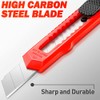 DIYSELF 30 Pack Box Cutter Retractable, 18mm Box Knife, Utility