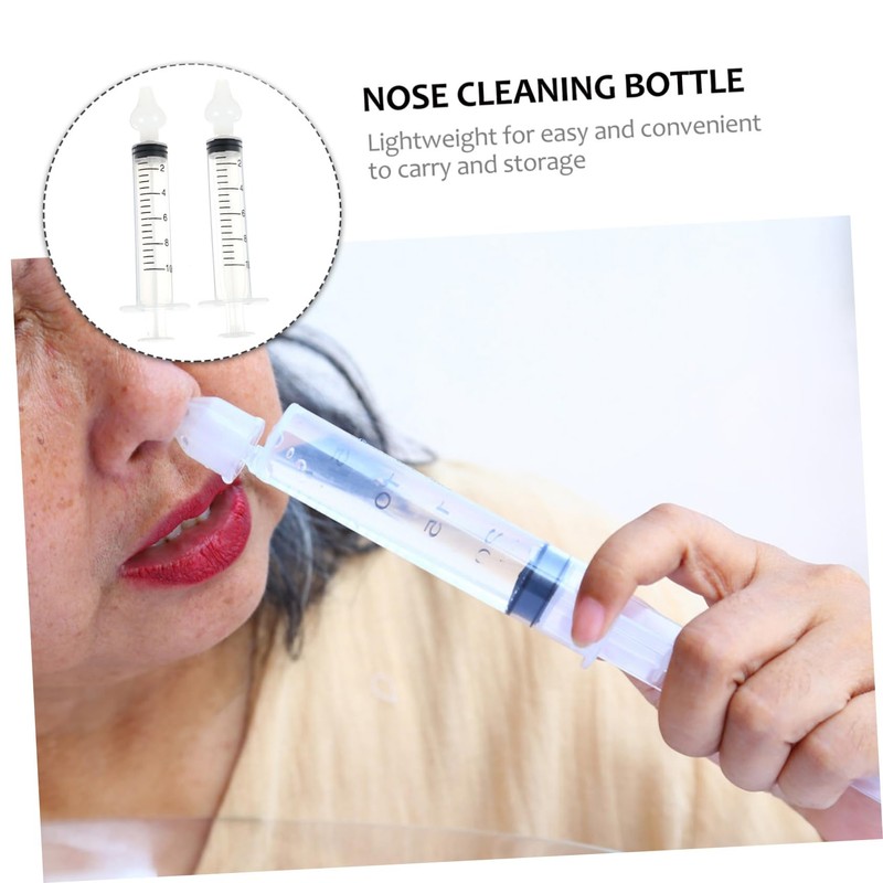 WOONEKY 2 Set Creative Nasal Irrigators Safe Nasal Cavity Cleaning