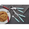 ANNOVA Silverware Set Stainless Steel Cutlery Color Handle With Rivet/Retro