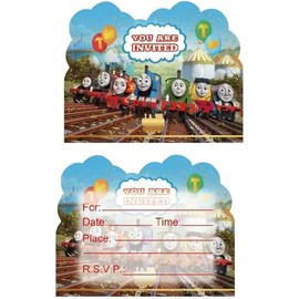 20 Pcs Train Birthday Party Invitation Cards,Train birthday Party Invitation Cards for Train Friends birthday Party Supplies