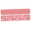 Mikinona 2pcs Elegant Valentine's Day Table Cover Heart Pattern Tablecloth