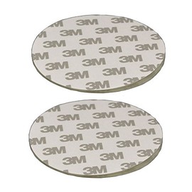 80mm(3.15") Circular Adhesive Plastic Disc/One Side Coated Stick Pad for Suction Cup Items,2pcs