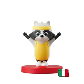 FABA Sound Figure - Olympia and the Sports Spirit - Stories and Tales for Boys and Girls 5-10 Years Educational Toy - Italian Version