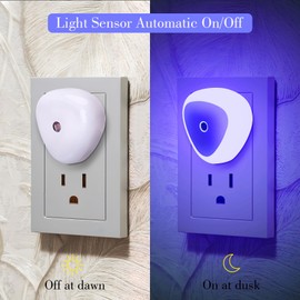 KINUR LED Night Light Plug into Wall,2700K Nightlight Dusk to Dawn Sensor Automatic on and Off,Night Lamp Led Night Light for Kids, Nursery, Bedroom, Bathroom, Hallway, Stairs, Kitchen,6 Pack