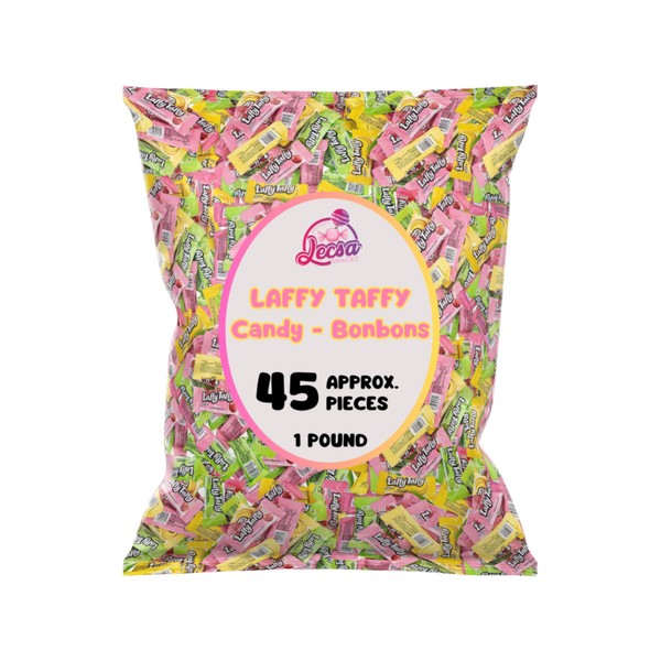 Chewy Candy Laffy Taffy - Assorted Flavours Banana, Strawberry, Sour