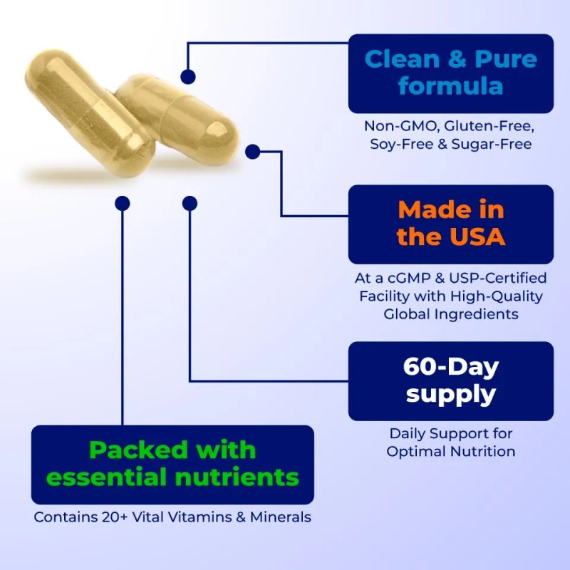 Gusevit Multivitamínico Hombre Cápsulas Vitaminas Minerales