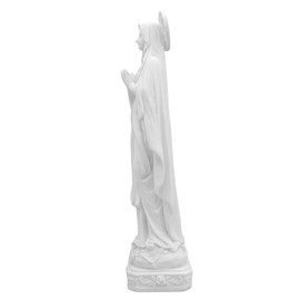 PlentifulHome Lourdes Virgin Mary Statue - Catholic Blessed Mother Mary Statue and Suitable Religious Decor, Religious Gifts for Women 10.98'' H (White)