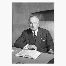 HOF Trading Harry S. Truman - Photo Portrait Vinyl Sticker Waterproof Decal Laptop Wall Window Bumper Sticker 5"