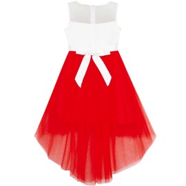 Girls Dress Red Hi-Low Magic Princess Dress Size 12