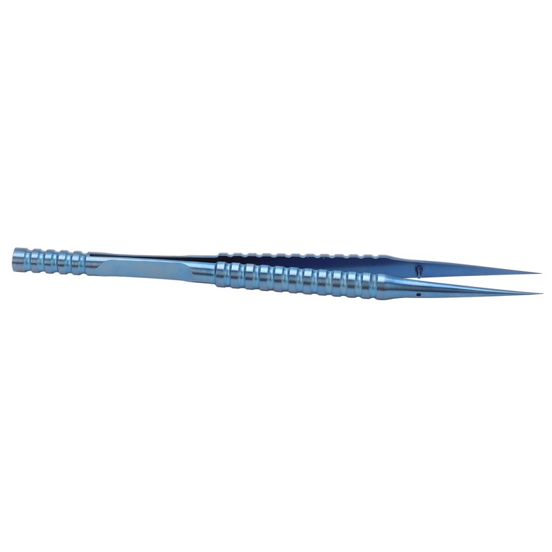 2 Pcs Fine Tipped Tweezers Straight Tip Bent Tip Titanium
