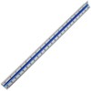 Kyuionty Engineer Scale Ruler 12 Inch, Aluminum Laser-Etched Triangular Drafting