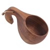 Wooden Coffee Cup with Handle Comfortable Grip Rustic Decorative Milk