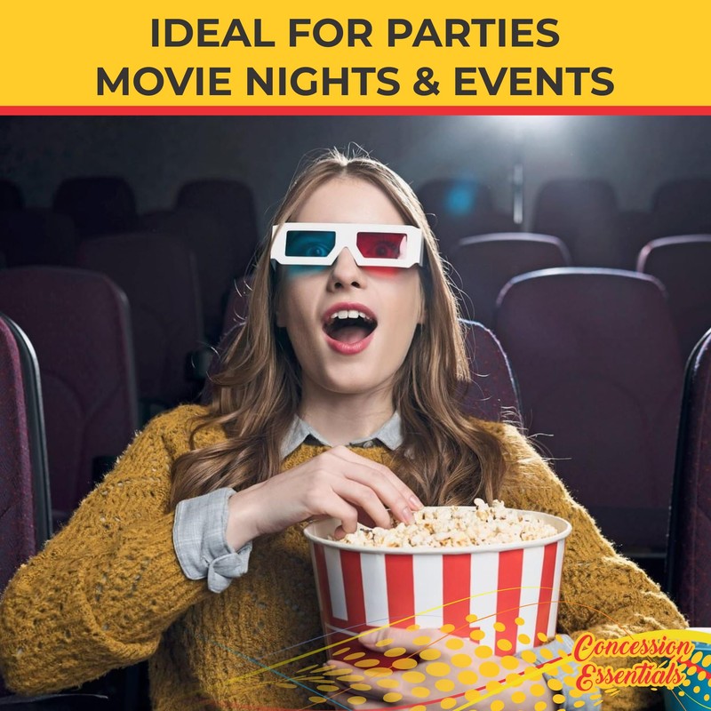 Concession Essentials 4oz Popcorn Portion Packs – Pre-Measured Kernels, Oil