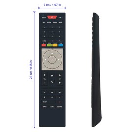 VINABTY New Replacement RC-12 Remote Control Applicable For QANTEC 65" 4K UHD HDR Smart TV QT5523DLEDS QT5023DLEDS QT6523DLEDS QT7523DLEDS QT3223DLEDS,with USB plug