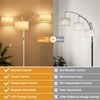 SIBRILLE 36W Dimmable Floor Lamp - 3 Lights Arc Floor