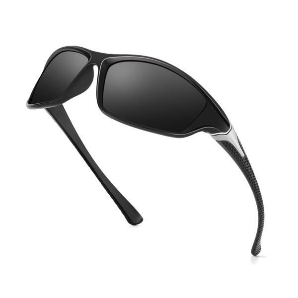QALLY Polarized Mens Sunglasses for Running Fishing Sports Sun glasses