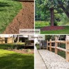 20 Ft Landscape Edging Kit, Brown Garden Border with 20