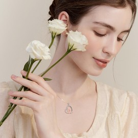 UCADRIT Golden Retriever Necklace Sterling Silver Golden Retriever Dog Pendant Necklace Golden Retriever Jewelry for Women, No Gemstone