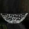 Lorren Home Trends Laurus 13.5" Crystal Oval Bowl