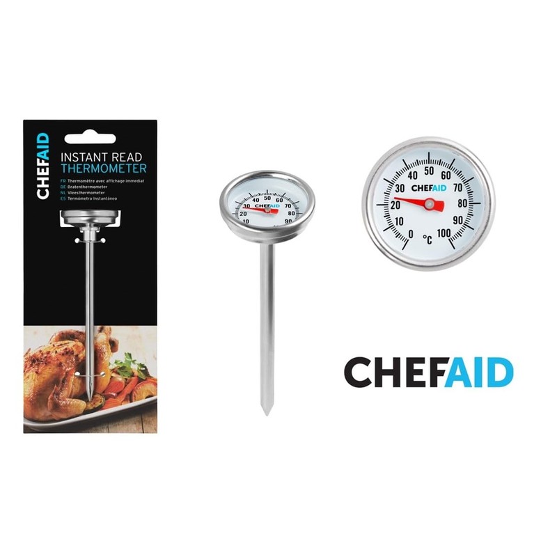 Chef Aid Instant Meat Thermometer with easy to read dial,