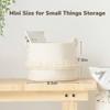 CherryNow Small Woven Storage Baskets, 9.5'' x 7'' inches Cotton